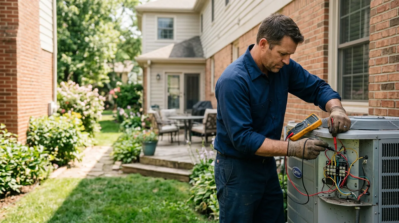 HVAC technician working near Keenesburg, CO